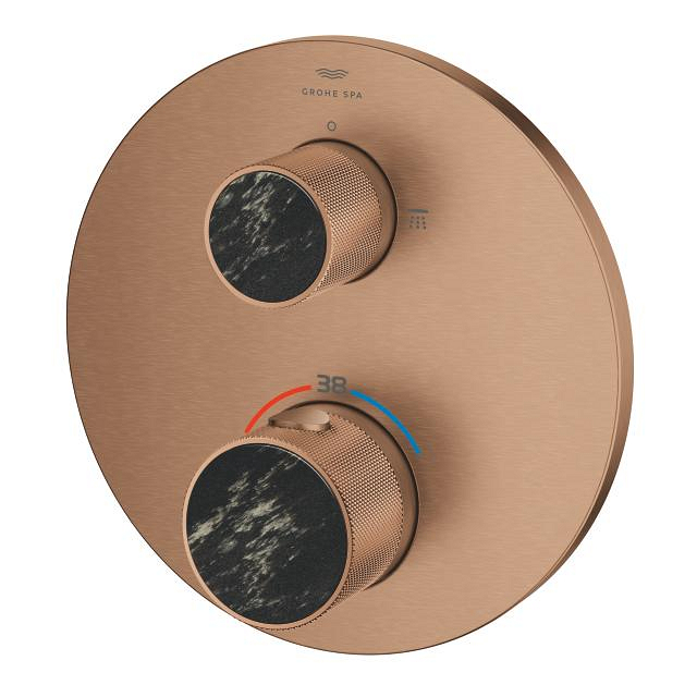 Atrio Private Collection Thermostatic shower mixer for 2 outlets