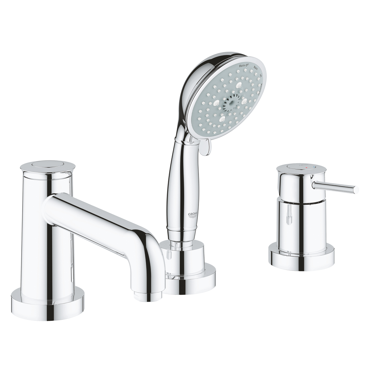 GROHE BauClassic 3hole bath/shower combination GROHE