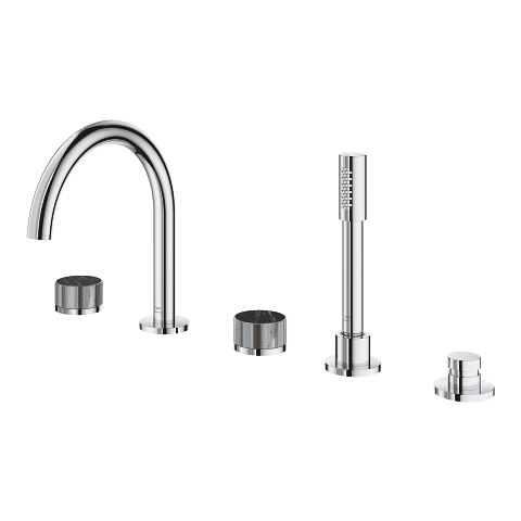 Atrio Private Collection Inbouw Vijfgats Badrandcombinatie Grohe