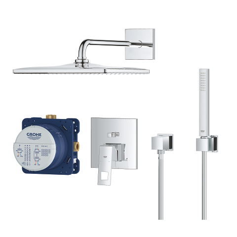 Eurocube Concealed shower system with Rainshower Mono 310 Cube