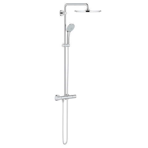 Euphoria System 310 Shower system with thermostatic mixer for wall mounting