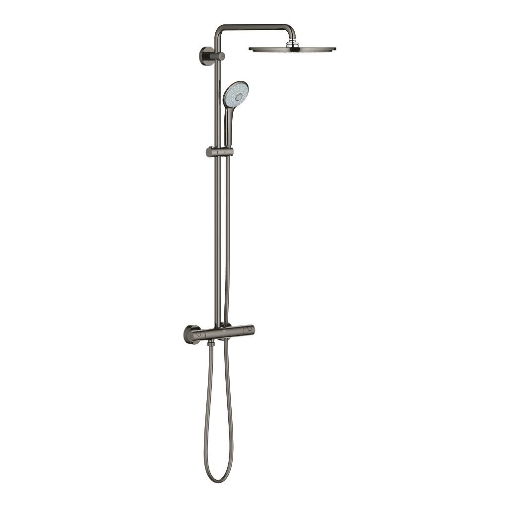 Euphoria System 310 Shower system with thermostatic mixer for wall