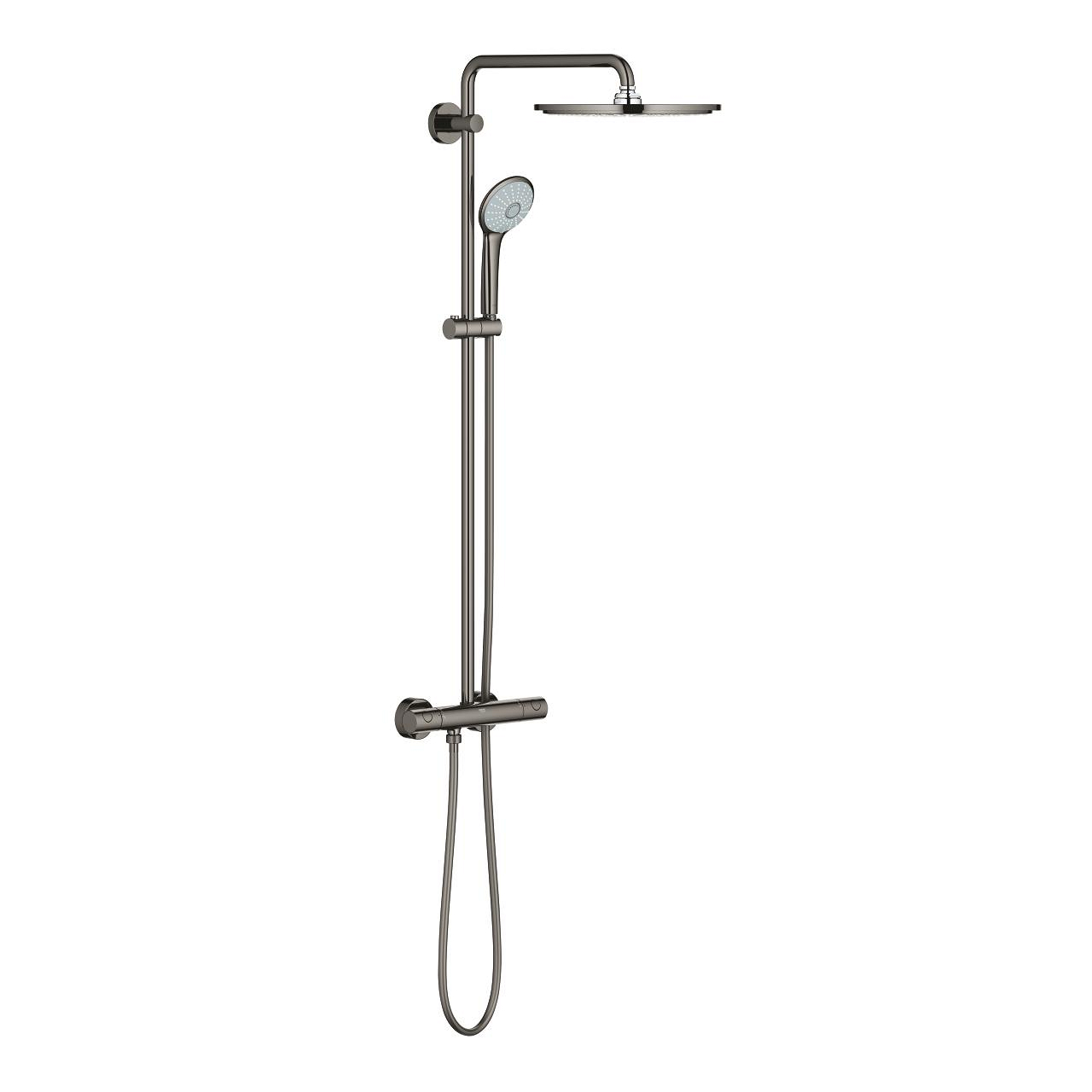 Euphoria System 310 Shower system with thermostatic mixer for wall