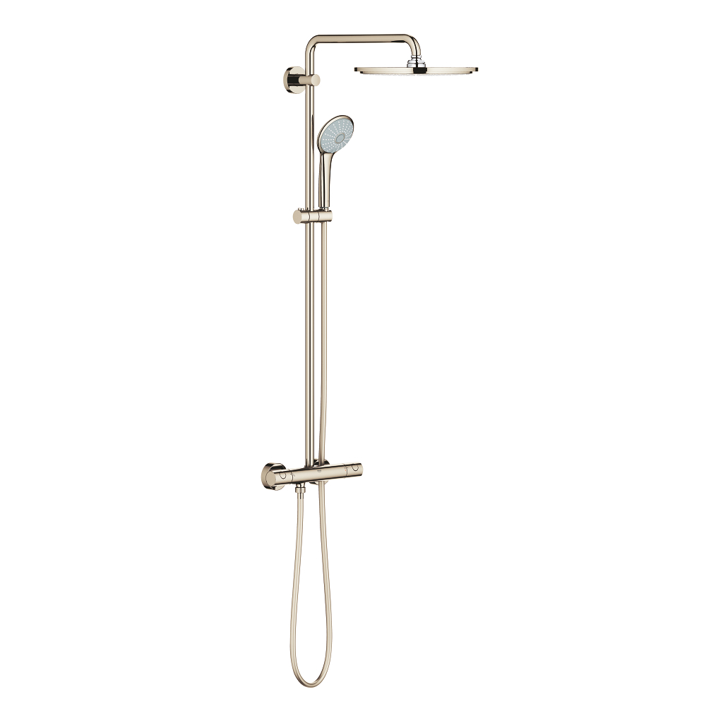 Euphoria System 310 Shower system with thermostatic mixer for wall