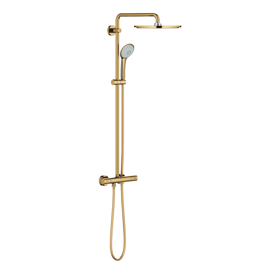 Euphoria System 310 Shower system with thermostatic mixer for wall