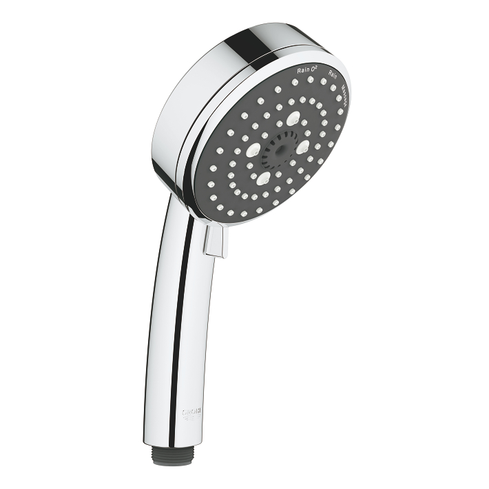 Pomme de douche fixe Grohe Pommeau de douche Quickfix Vitalio Comfort 100 3  jets avec flexible et barre