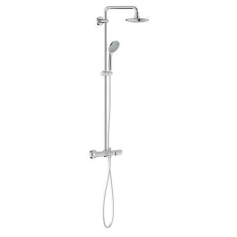Euphoria System 180 Shower system with bath thermostat for wall mounting