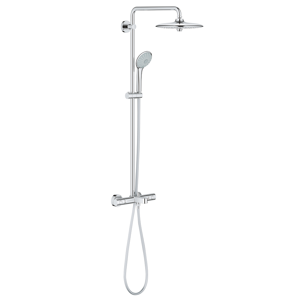 Euphoria System 260 Shower system with bath thermostat for wall ...