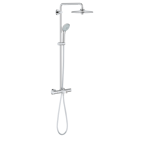 Euphoria System 260 Shower system with bath thermostat for wall mounting