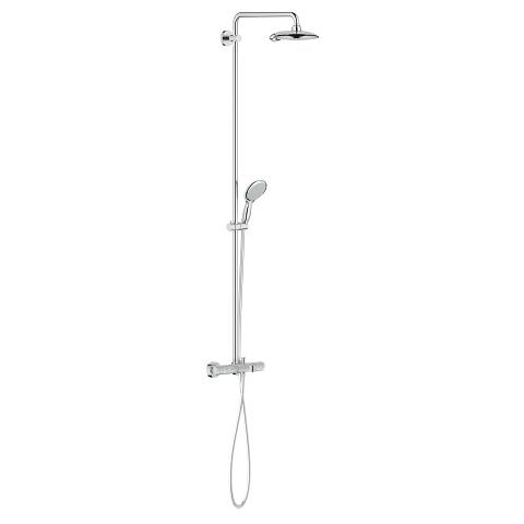 Euphoria System 190 Shower system with bath thermostat for wall mounting