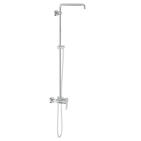 Euphoria System Shower system with single lever mixer for wall mounting