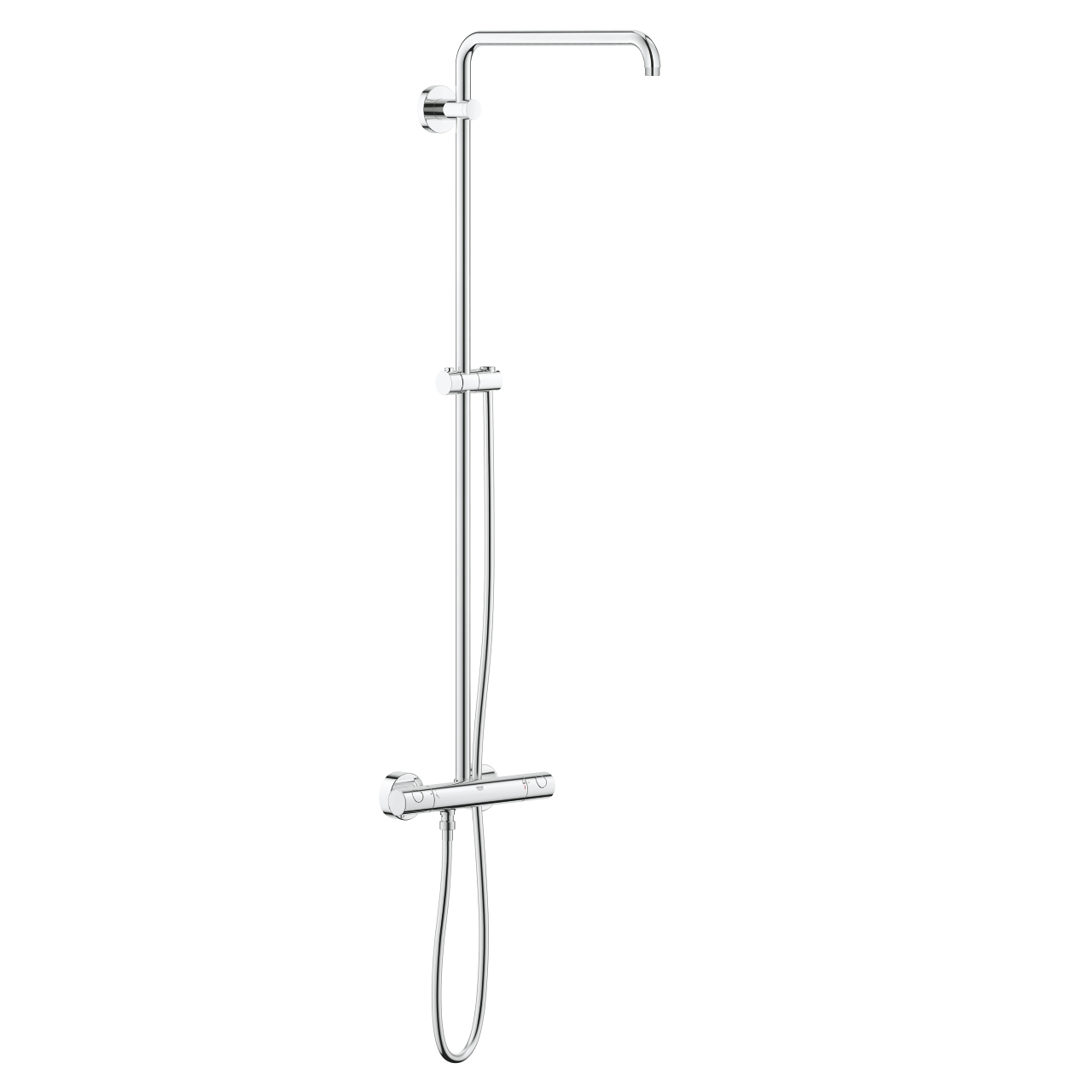 Euphoria Shower System Shower system with thermostat for wall mounting
