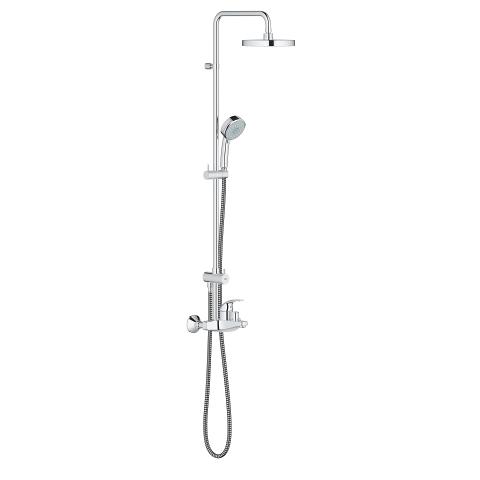 Tempesta Cosmopolitan System 200 Shower system with single lever bath mixer for wall mounting