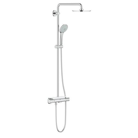 Euphoria System 210 Shower system with thermostat for wall mounting