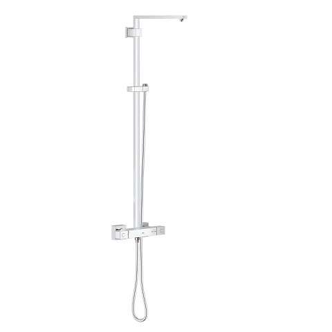 Euphoria Cube System Shower system with Safety Mixer for wall mounting