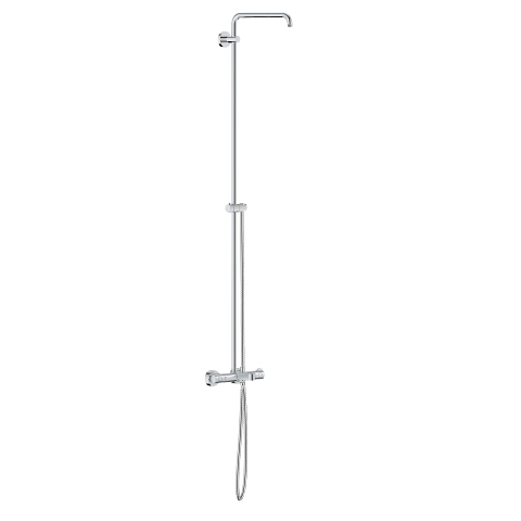 Euphoria System Shower system with bath thermostat for wall mounting