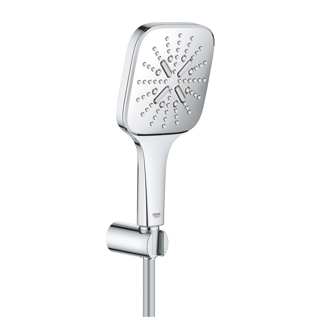 GROHE Vitalio SmartActive 130 Cube Doucheset - 3 Straalsoorten - 26596000