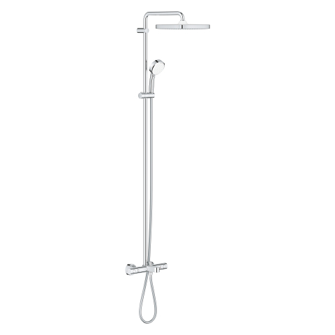 Tempesta Cosmopolitan System 250 Cube Shower system with bath thermostat for wall mounting