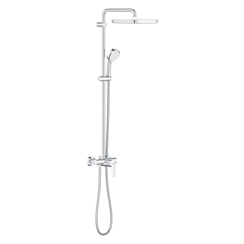 Tempesta Cosmopolitan System 250 Cube Shower system with single lever mixer for wall mounting