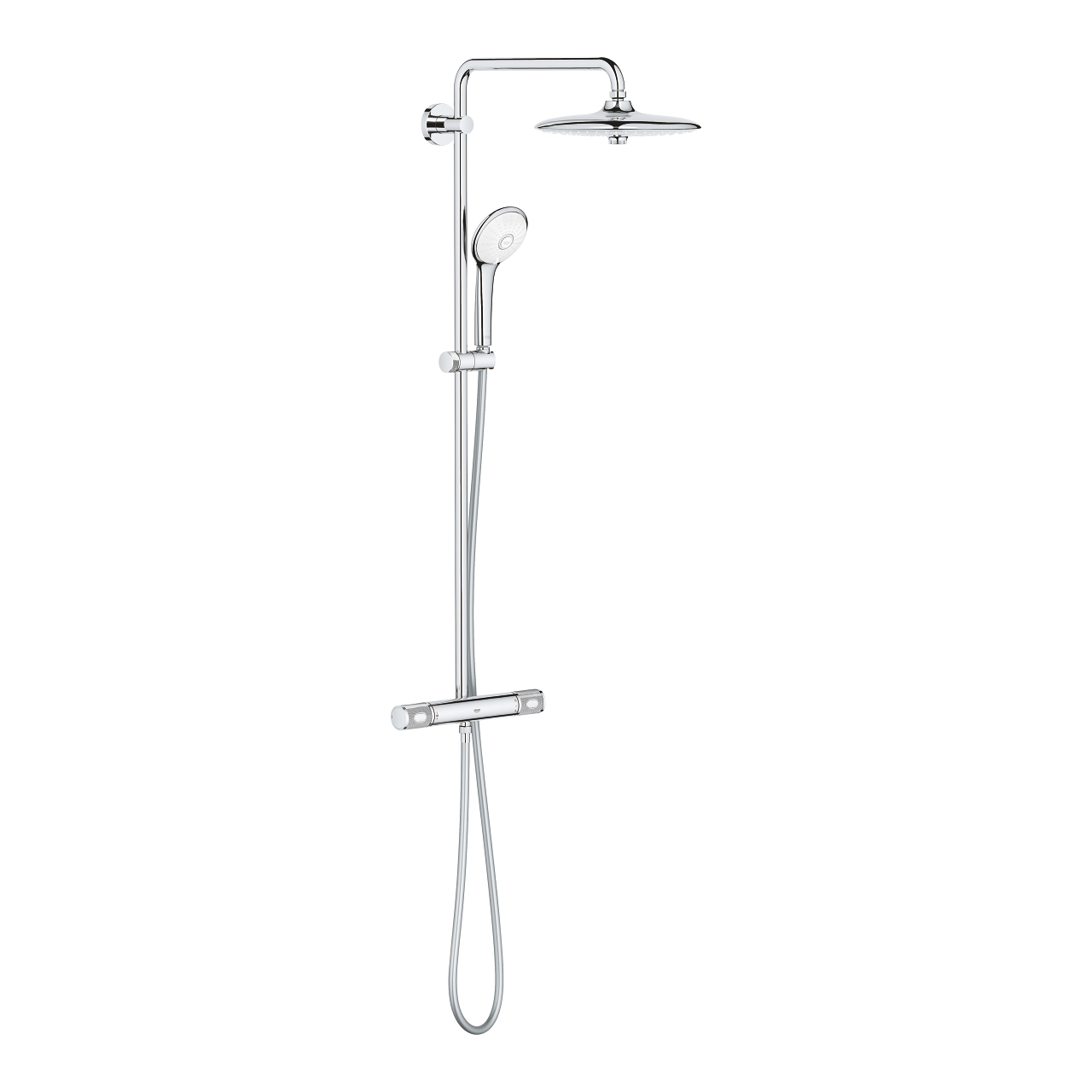 Euphoria System 260 Shower system with thermostatic mixer for wall
