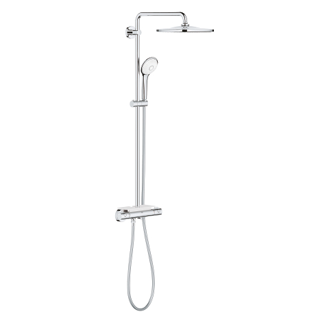 Euphoria System 310 Shower system with thermostat for wall mounting
