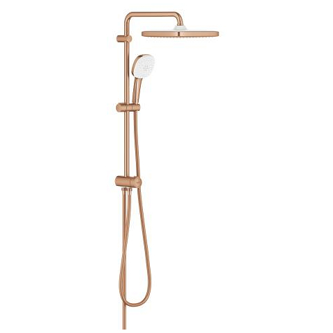 Flex shower system with diverter for wall mounting