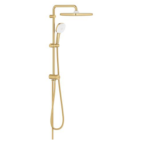 Flex shower system with diverter for wall mounting