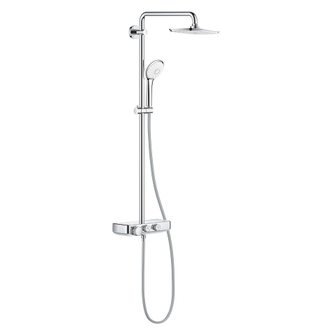 Wall mounted thermostatic shower system