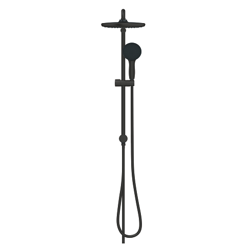 Grohe Vitalio System 310 Sistema Doccia Con Miscelatore Termostatico E Mensola - Soffione 210mm Rain, Doccetta 110mm A 3 Geti, Braccio Orientabile 450mm, Protezione Antiscottatura