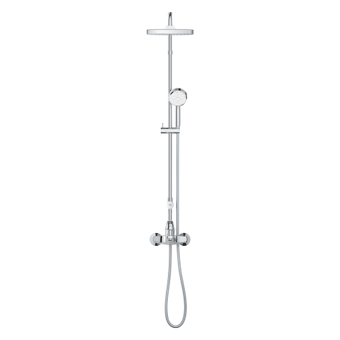 Tempesta Cosmopolitan System 250 Cube Shower system with single lever bath mixer for wall mounting