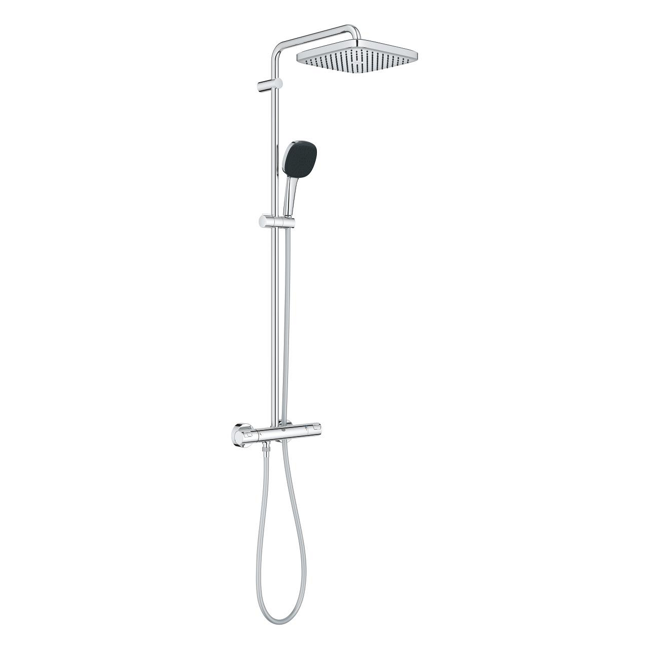 Grohe Vitalio Comfort Flex Handbrause – Duschbrause Mit 5 Strahlarten, Verchromt, Inkl. Regenbrause