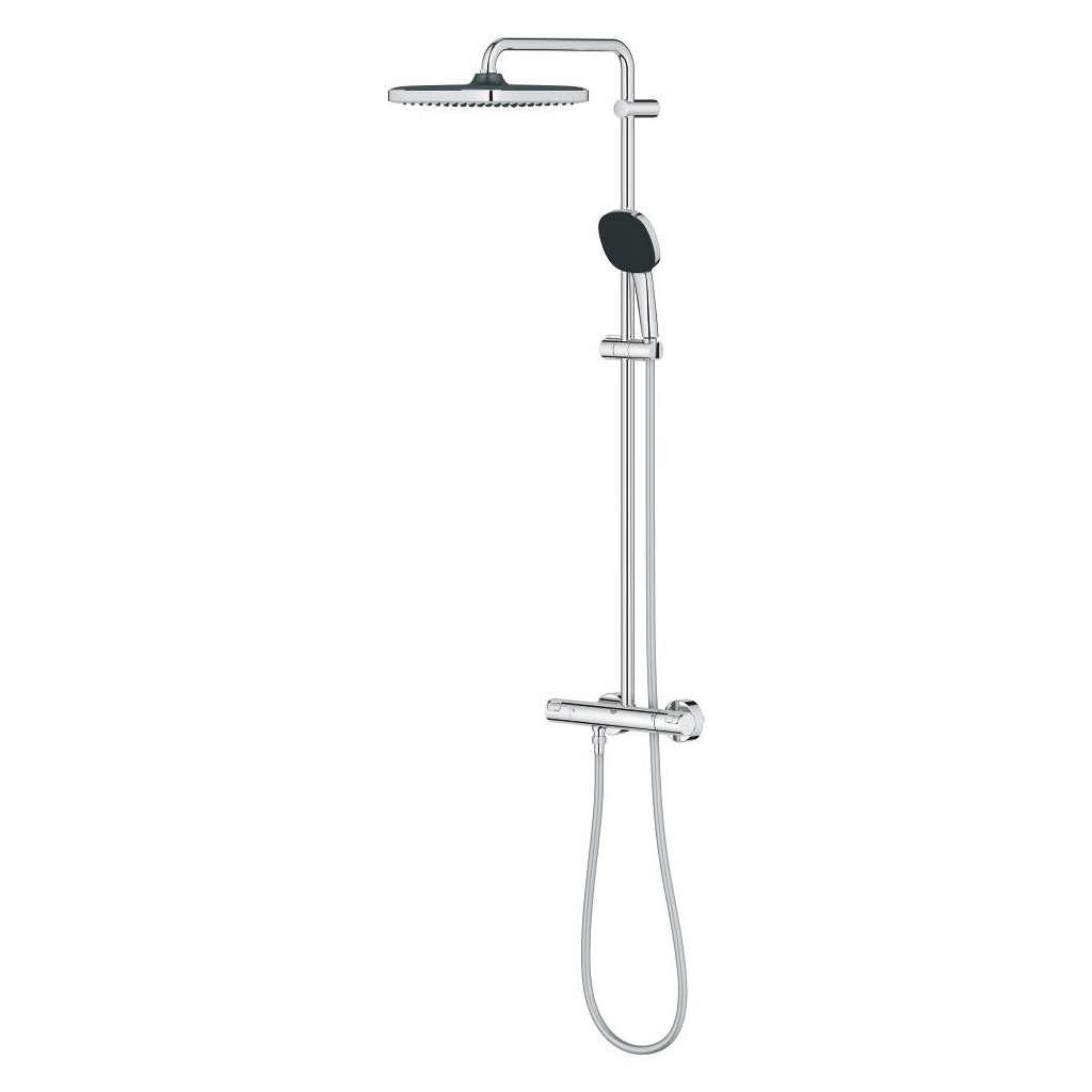 Grohe Vitalio Comfort Flex Handbrause – Duschbrause Mit 5 Strahlarten, Verchromt, Inkl. Regenbrause