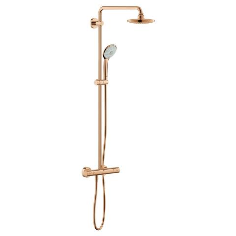 Euphoria System 180 Shower system with thermostat for wall mounting