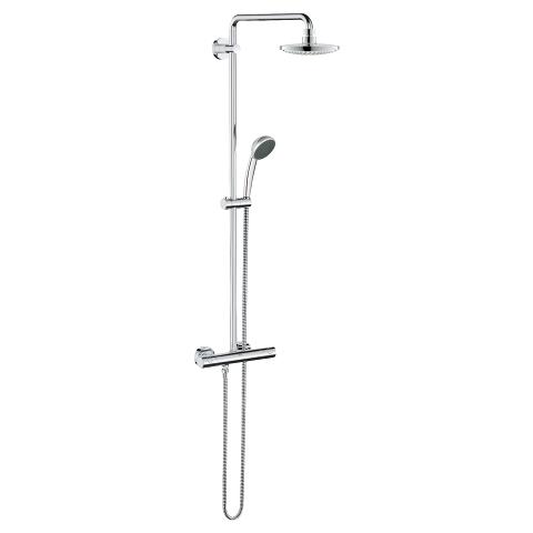 Vitalio System 180 Shower system with thermostat for wall mounting