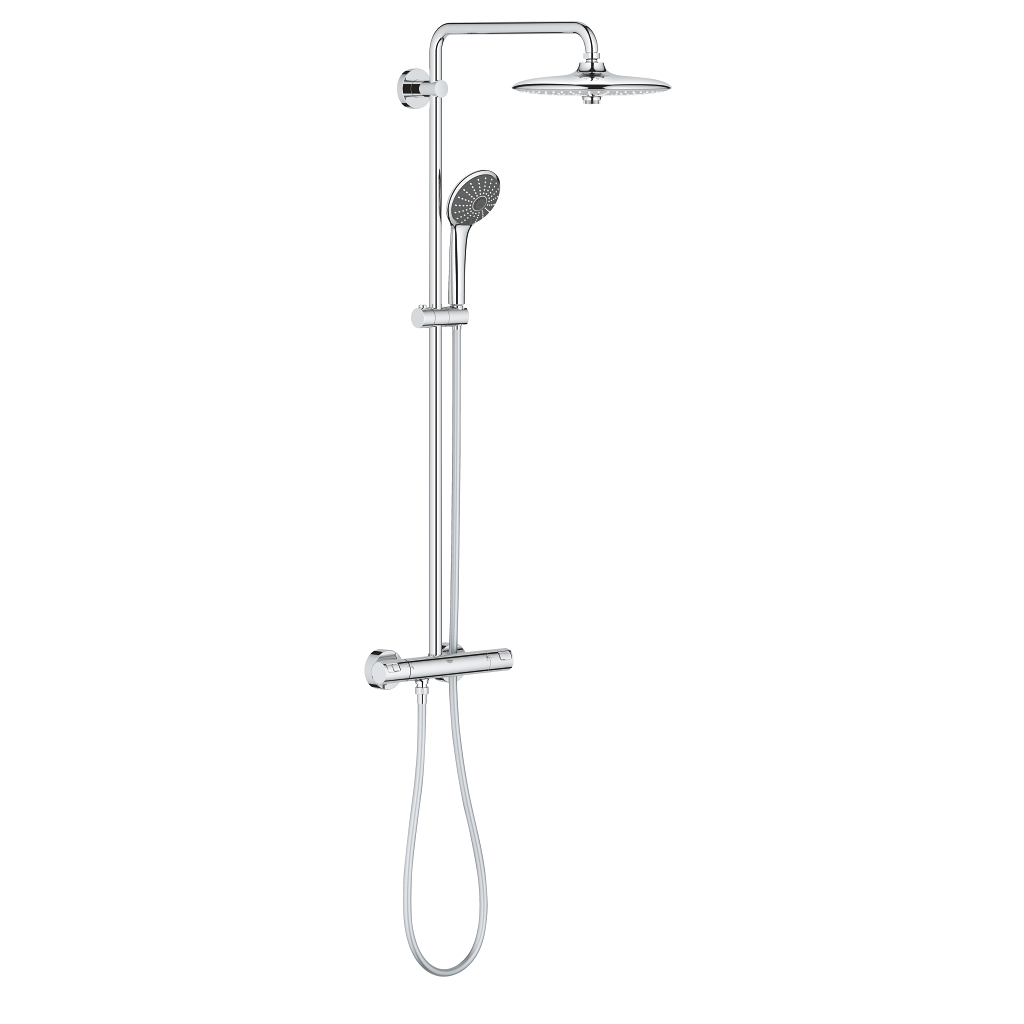 Vitalio Joy System 260 Shower system with thermostat for wall mounting