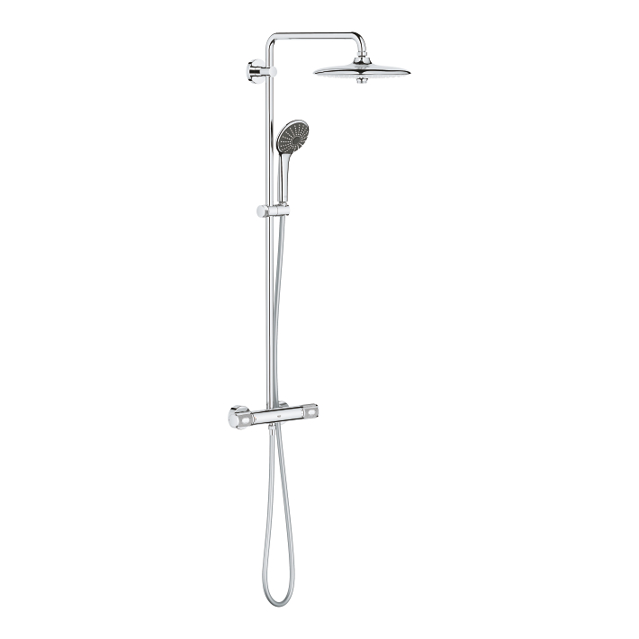 Vitalio Joy System 260 Shower system with thermostatic mixer for wall mounting 1