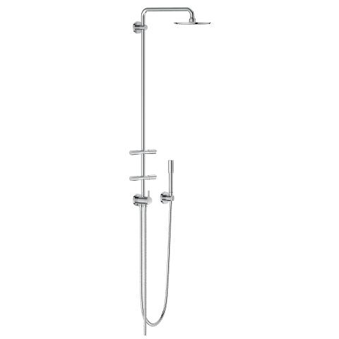 Shower system with diverter for wall mounting