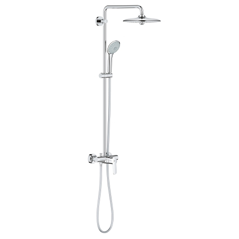 Euphoria System 260 Shower system with single lever for wall mounting