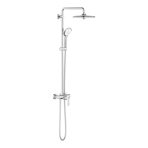Euphoria System 260 Shower system with single lever mixer for wall mounting