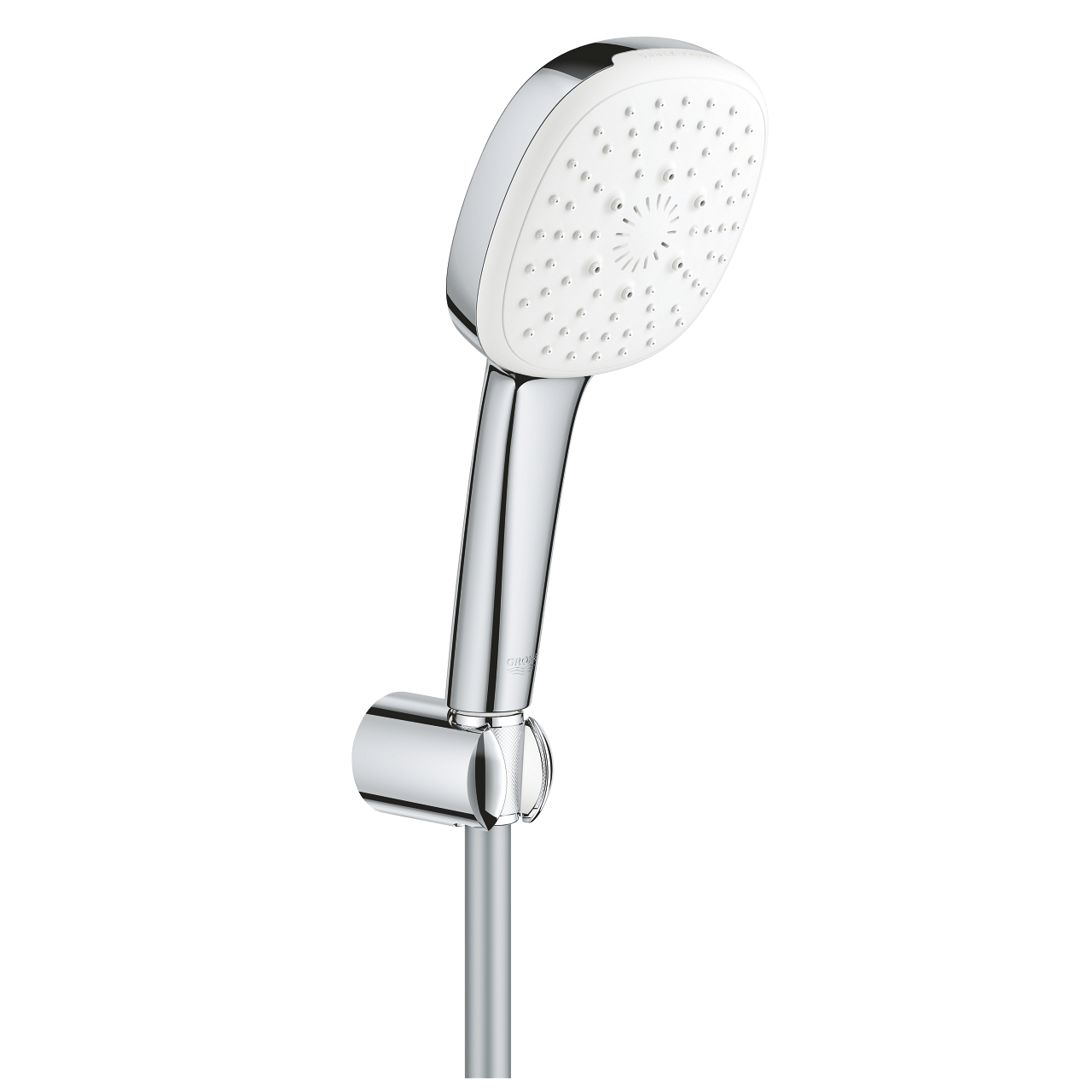 Douchette Grohe Tempesta Cube 110 - 3 Jets (Pluie/Massage) - Blanc/Chrome