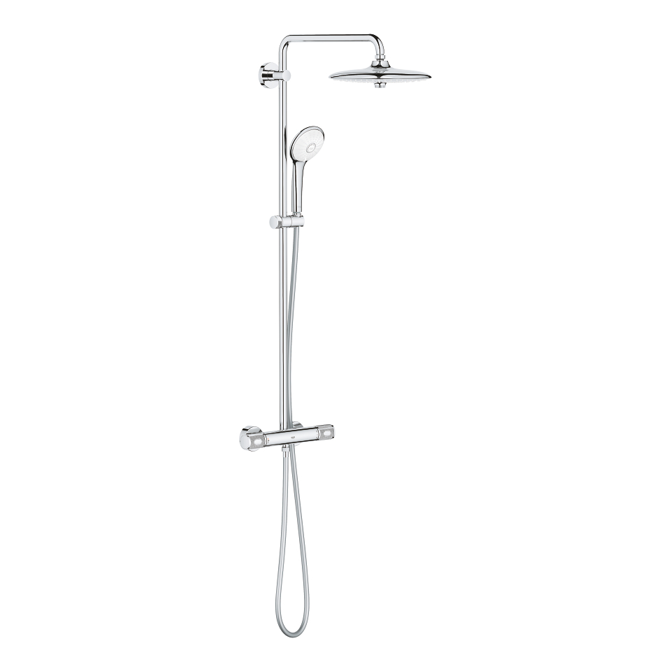 Euphoria System 260 Shower system with thermostatic mixer for wall