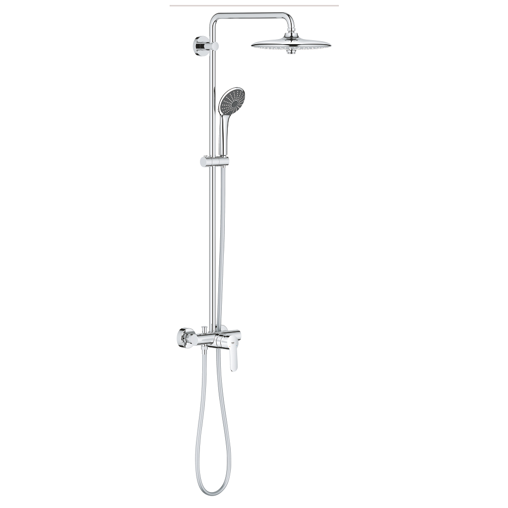 Vitalio Joy System 260 Shower system with single lever mixer for wall