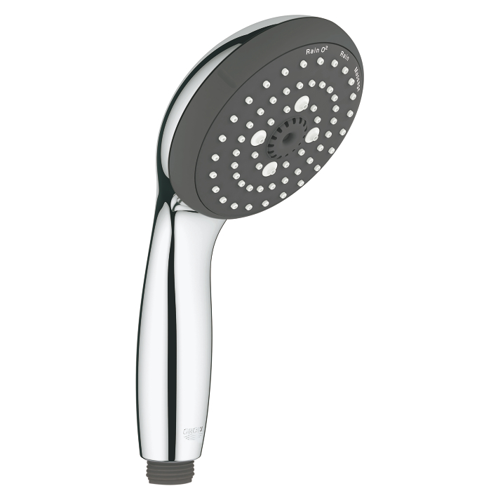 Vitalio Start - Pommeau de douche 100mm 9,5l avec 3 types de jets - Chromé 1