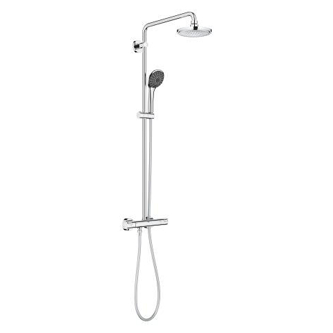Vitalio Joy System 180 Shower system with thermostat for wall mounting 2