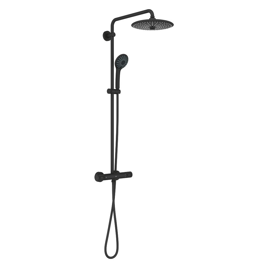 Euphoria System 260 Shower system with thermostatic mixer for wall