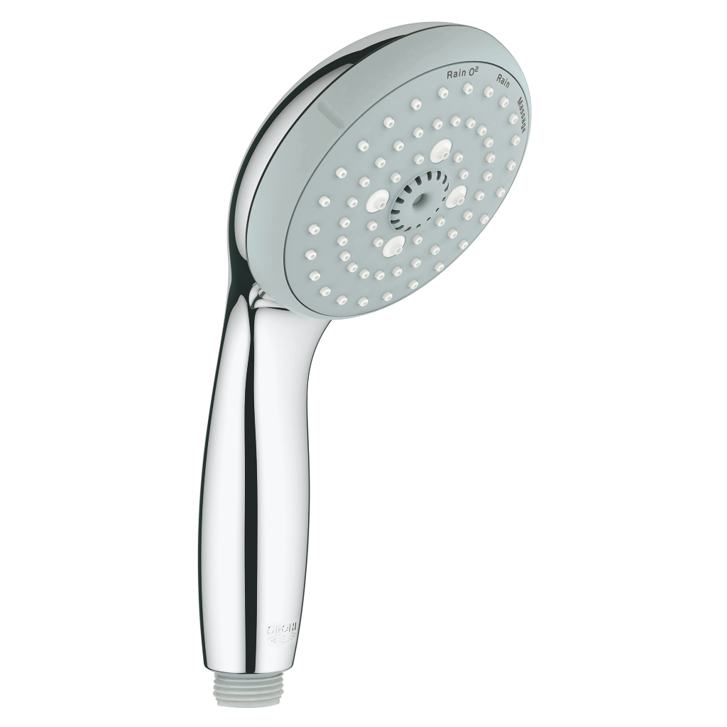 Grohe Tempesta 100 Hand Shower Head – 2 Spray Modes (Rain & Jet), Chrome Finish, New In Box