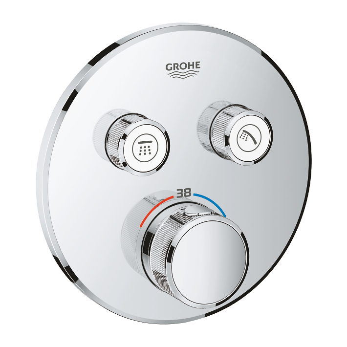 Grohtherm SmartControl Thermostat for concealed installation with 2 valves | GROHE