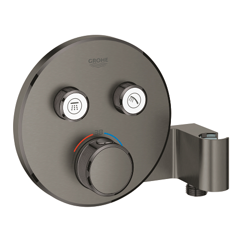 Grohtherm SmartControl Piiloasennettava termostatti kahdella venttiilillä ja integroidulla suihkupidikkeellä