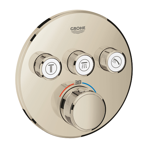 Grohtherm SmartControl Thermostat for concealed installation with 3 valves