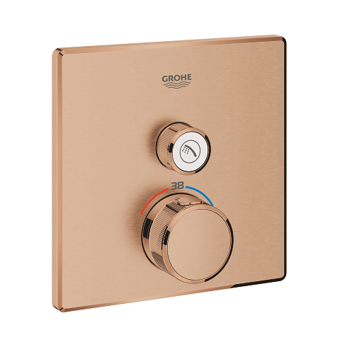 Grohtherm SmartControl Thermostat for concealed installation with one valve